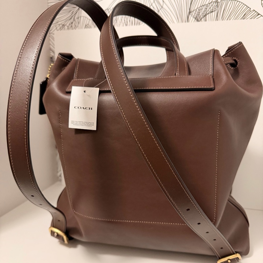 Authentic Coach Crosby 28 Leather Backpack – Brown | Brand New With Tags - Picture 6 of 14